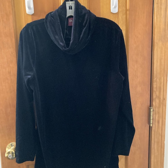 Skirt and cowl neck top large denim and co - Picture 7 of 13